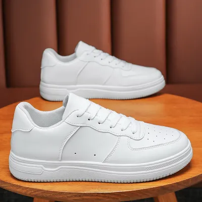 Men Leisure Sports Versatile Lace-Up Thick-Soled Board Shoes