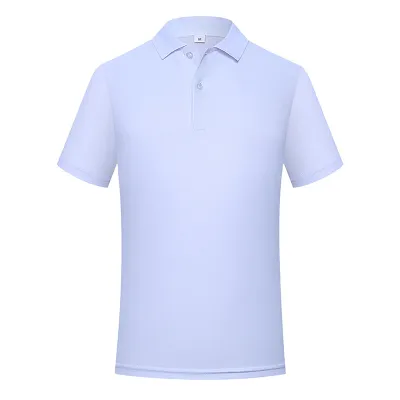 Men Business Casual Plus Size Solid Color Short Sleeve Lapel POLO Shirt