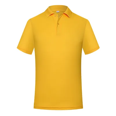 Men Business Casual Plus Size Solid Color Short Sleeve Lapel POLO Shirt