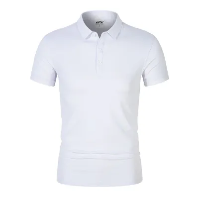 Men Business Casual Plus Size Short Sleeve Color Block Polo Shirt