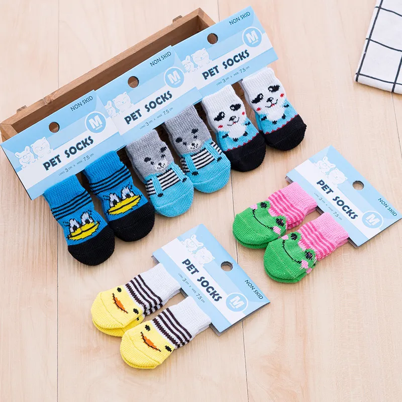 Fashion Cute Anti-Scratch Anti-Dirty Plaid Dog Cat Pet Socks