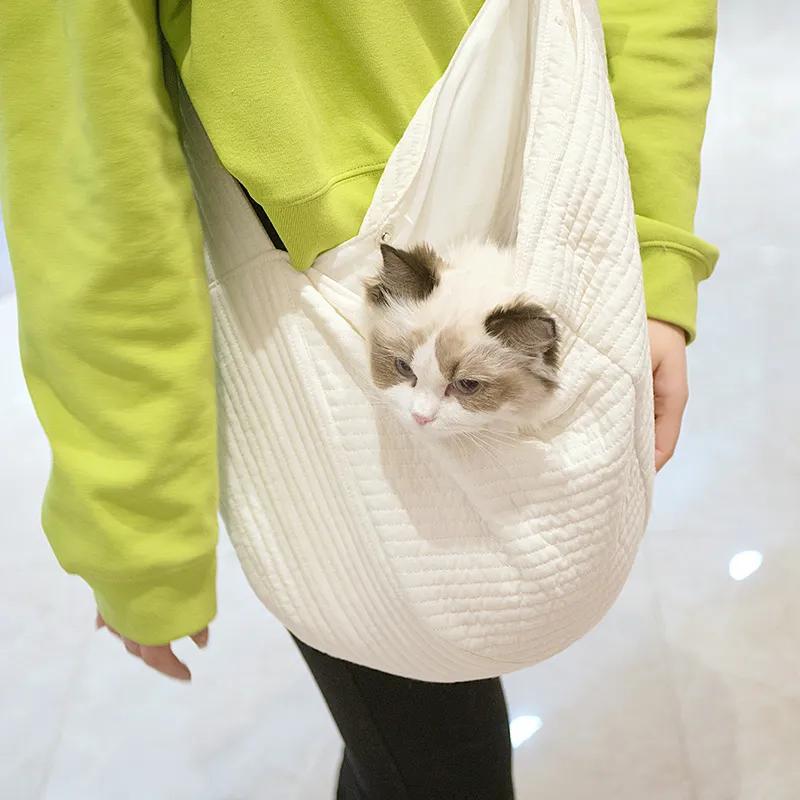 Portable Crossbody Breathable Soft Canvas Cat Bag Pet Supplies