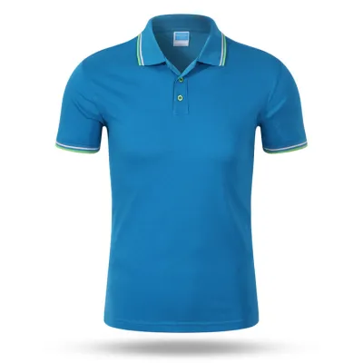 Men Business Casual Stripe Plus Size Short Sleeve Lapel POLO Shirt