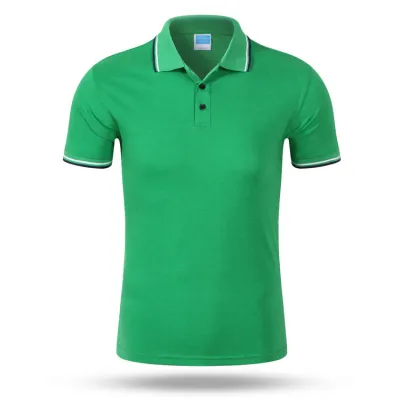 Men Business Casual Stripe Plus Size Short Sleeve Lapel POLO Shirt