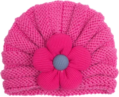 Newborn Cute Bow Knit Turban Cap Cloth Dome Fashion Commuter