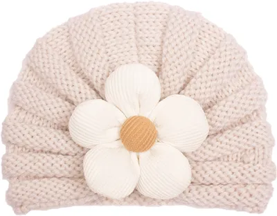 Newborn Cute Bow Knit Turban Cap Cloth Dome Fashion Commuter