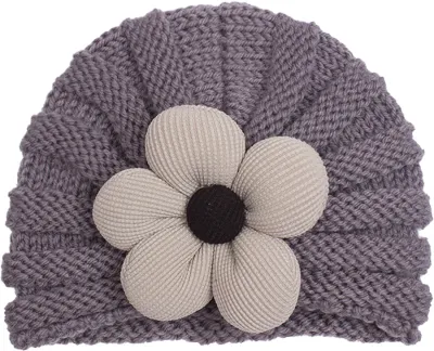 Newborn Cute Bow Knit Turban Cap Cloth Dome Fashion Commuter