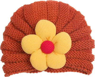 Newborn Cute Bow Knit Turban Cap Cloth Dome Fashion Commuter