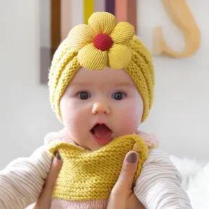 Newborn Cute Bow Knit Turban Cap Cloth Dome Fashion Commuter