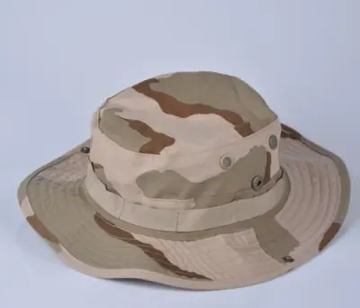 Men Fashion Camouflage Round-Brimmed Sunshade Hat Cotton Dome Military