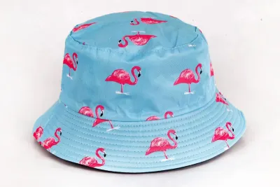 Fashion Personalized Printed Double-Sided Wearable Sunscreen Bucket Hat