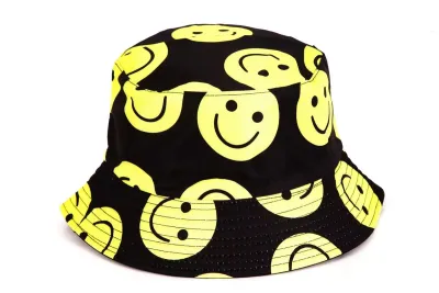 Fashion Personalized Printed Double-Sided Wearable Sunscreen Bucket Hat