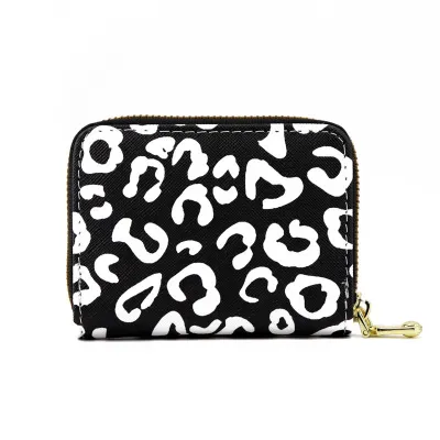 Women Fashion Leopard Zebra Stripes Multi-Function Zipper Card Holder Wallet