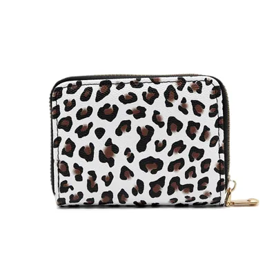 Women Fashion Leopard Zebra Stripes Multi-Function Zipper Card Holder Wallet
