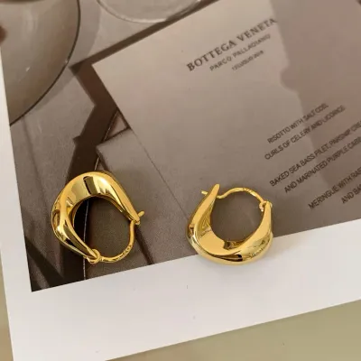 Fashion Simple Irregular Geometric Solid Color Alloy Earrings