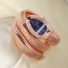 Rose Gold, Blue Dial