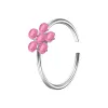Single Silver Body Pink Drill