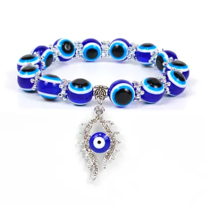 Fashion Beaded Evil Eye Pendant Bracelet For Women
