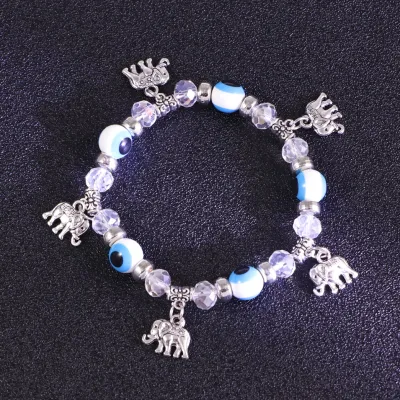 Vintage Beaded Evil Eye Bracelet for Women Original Design