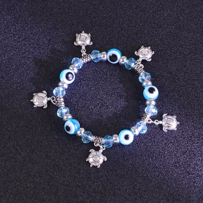 Vintage Beaded Evil Eye Bracelet for Women Original Design