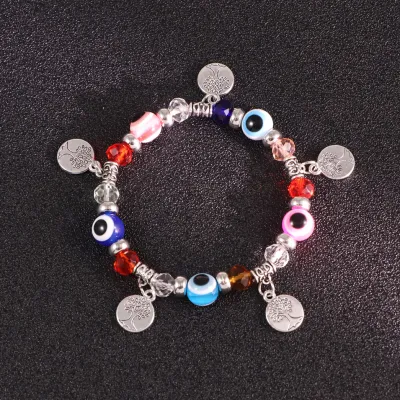 Vintage Beaded Evil Eye Bracelet for Women Original Design