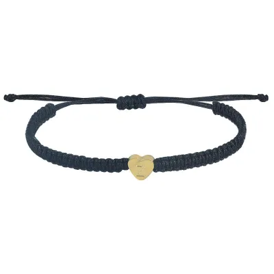 Simple Alphabet Stainless Steel Woven Cord Bracelet