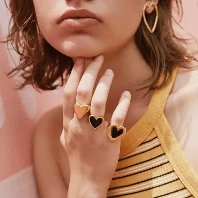 Fashion Multicolor Heart Ring
