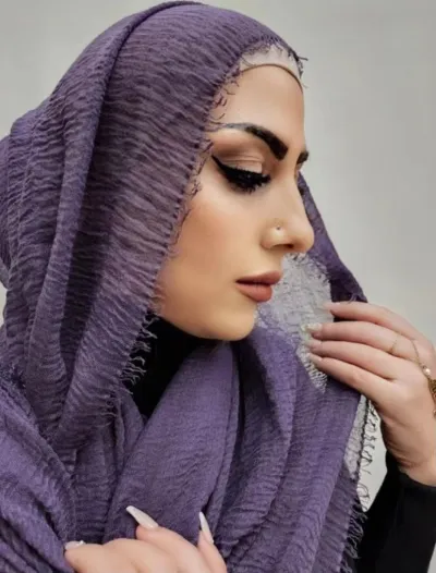 Women Fashion Casual 180x90cm Solid Color Cotton And Linen Hijab Scarf