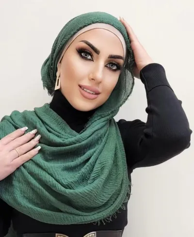 Women Fashion Casual 180x90cm Solid Color Cotton And Linen Hijab Scarf