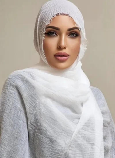 Women Fashion Casual 180x90cm Solid Color Cotton And Linen Hijab Scarf