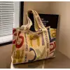 Multicolor Letter Shoulder Bag