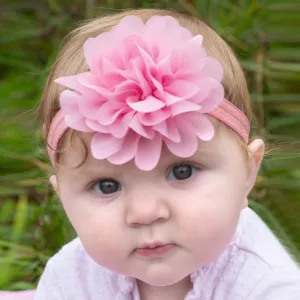 Kids Unisex Cute Plaid Flower Hair Band