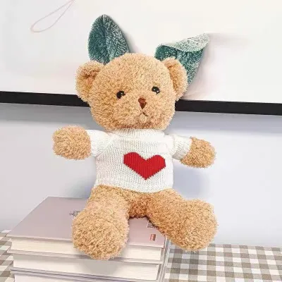 Valentine Bear Couple Gift I Love You Teddy Bear Brown Plush Toy Doll