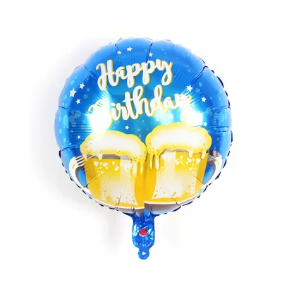 Happy Birthday Aluminum Decorative Ball