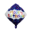 HE Blue Fireworks Square Birthday (55*50Cm)