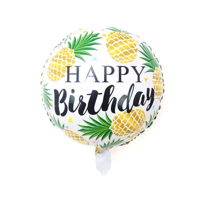 Happy Birthday Aluminum Decorative Ball