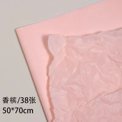 Solid Color Wrapping Bouquet Gift Packaging Paper 38pcs/Pack