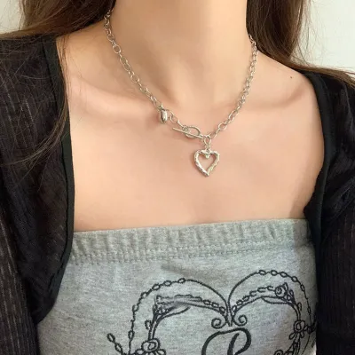 Women Fashion Angel Wings Love Multi Layer Chain Necklace