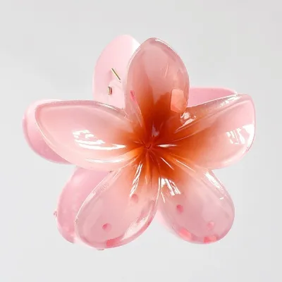 Fashion Gradient Egg Flower Hair Grab Clip