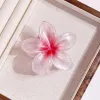 8CM Mermaid Ji Egg Flower Clip-Pearl Red
