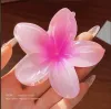 8CM Plumeria Grab Clip-Gradient Pink
