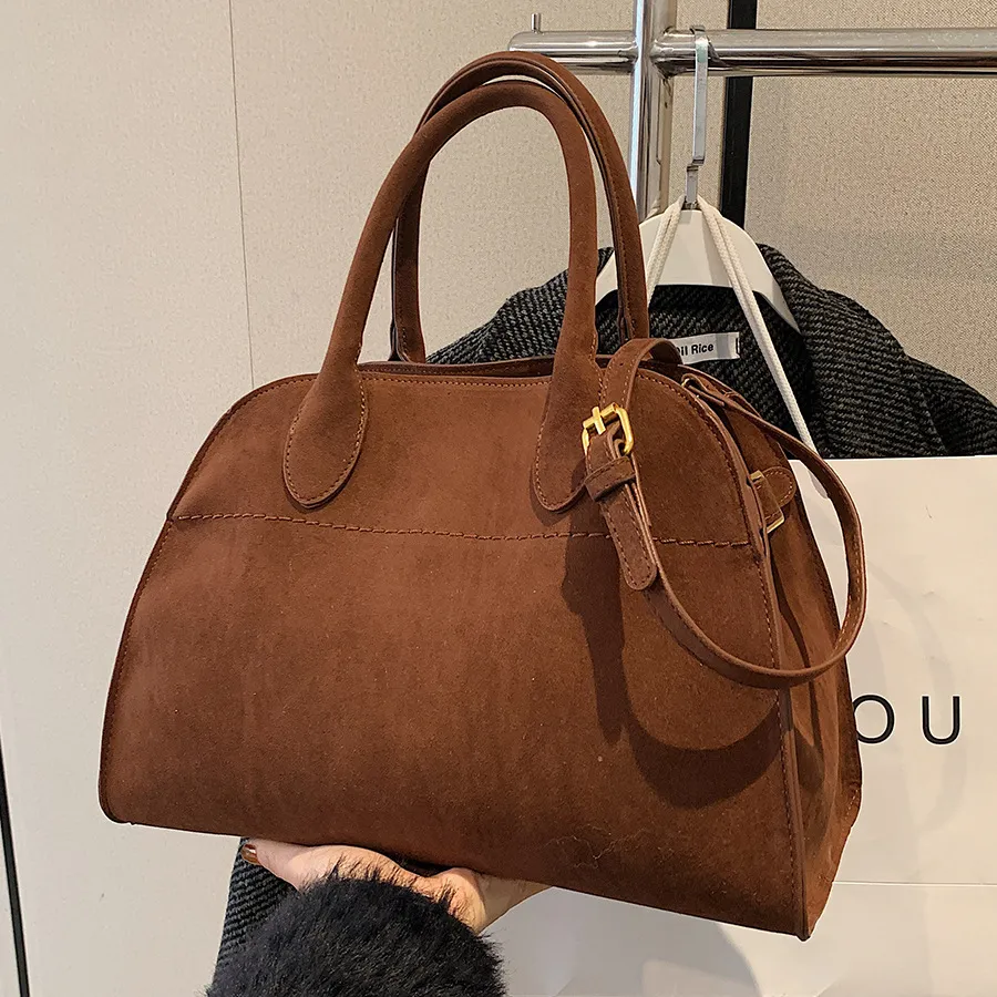 Women Retro Casual Solid Color PU Underarm Handbag