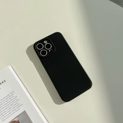 Fashion Simple Solid Color Liquid Silicone iPhone Case