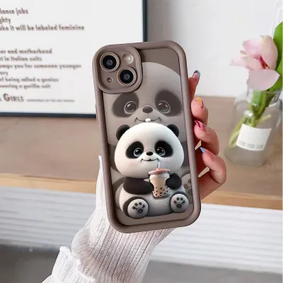 Fashion Cute Panda Soft Multicolor TPU iPhone Case