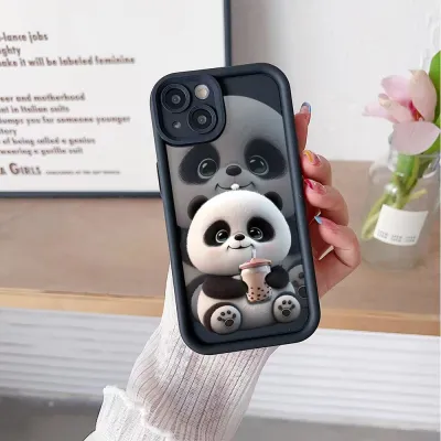 Fashion Cute Panda Soft Multicolor TPU iPhone Case