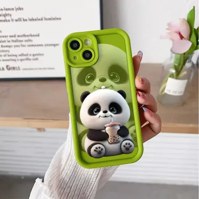 Fashion Cute Panda Soft Multicolor TPU iPhone Case