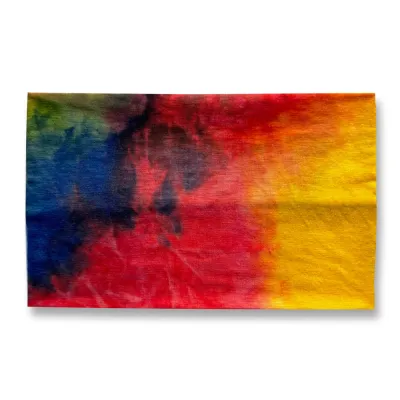 Women's Tie Dye Bohemian Plaid Sport Yoga Wide Headband