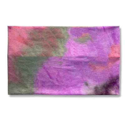 Women's Tie Dye Bohemian Plaid Sport Yoga Wide Headband