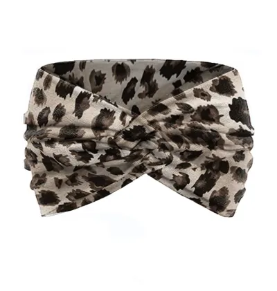 Women Fashion Wide Sports Sweat-Absorbent Plaid Headband