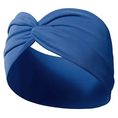 Women Fashion Wide Sports Sweat-Absorbent Plaid Headband